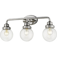 Portsmith 3-Light Polished Nickel Vanity