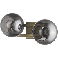 Lunette 2-Light Aged Brass Sconce