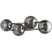 Lunette 4-Light Aged Brass Sconce