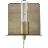 Petite Dull Gold Shelf Wall Light
