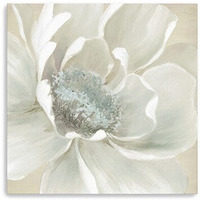 40"" Soft Winter Flower Canvas Wall Art