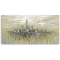 20"" Artistic Manhattan City Skyline Canvas Wall Art