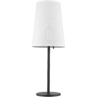 Antique Bronze And White Table Lamp