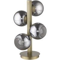 Lunette 4-Light Aged Brass Table Lamp