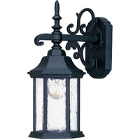 Narrow Matte Black Domed Hanging Lantern Wall Light