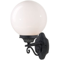 Matte Black Round Acrylic Globe Wall Sconce