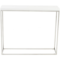 Modern White Gloss And Chrome Console Table