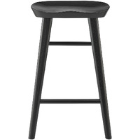 26"" Black Solid Wood Counter Stool