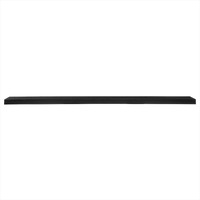75"" Black Wooden Floating Shelf