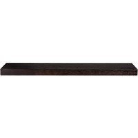 43"" Dark Espresso Brown Wooden Floating Shelf
