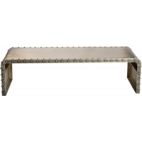 Bench Shaped Metal Coffee Table