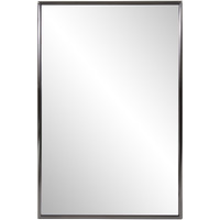 Brushed Titanium Rectangular Wall Mirror
