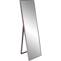 Sleek Brushed Brass Rectangular Full Length Standing Mirror