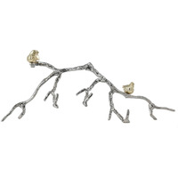 Silver And Gold Bird And Branch 3D Wall Decor