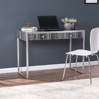 Black And Silver Writing Desk