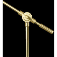 Shiny Satin Brass Led Adjustable Desk Lamp