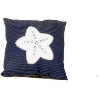 Set Of Two Blue And White Starfish Throw Pillows
