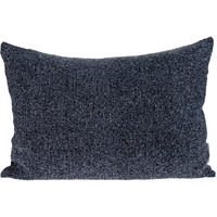 Shimmering Metallic Blue Beaded Luxury Throw Pillow