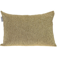 Shimmering Metallic Gold Beaded Luxury Throw Pillow