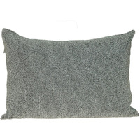 Shimmering Silver Beaded Luxury Throw Pillow