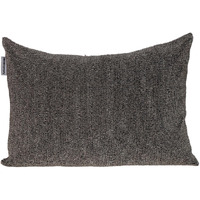 Shimmering Gray Beaded Luxury Throw Pillow