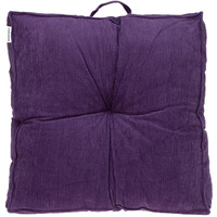 Corduroy Styled Purple Tufted Floor Pillow