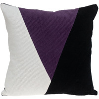 Multicolor Purple Highlight Soft Touch Throw Pillow