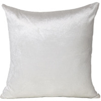 Classic 22"" Solid Color White Soft Touch Throw Pillow