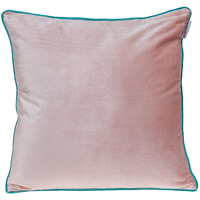 Pink And White Reversible Velvet Throw Pillow