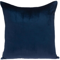Navy And Gray Dual Solid Color Reversible Throw Pillow