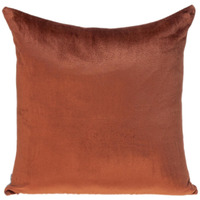Brown And Pink Dual Solid Color Reversible Throw Pillow