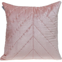 Quilted Velvet Arrows Pink Decorative Throw Pillow