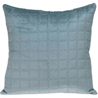 Gray Quilted Decorative Throw Pillow