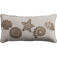 Khaki Ivory Decorative Lumbar Pillow