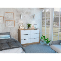 Modern Rustic White And Natural Dresser