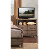Rustic Weathered Gray Tv Console Cabinet