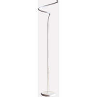 51"" White Led Novelty Curvy Spiral Floor Lamp