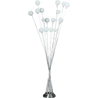 62"" Chrome Multi Light Led Novelty Floor Lamp