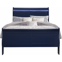 Solid Wood Standard Upholstered Bed