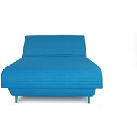 Full Adjustable Turquoise Upholstered 100% Polyesterno Bed With Mattress