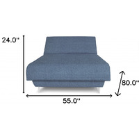 Full Adjustable Blue Jeans Upholstered 100% Polyesterno Bed With Mattress