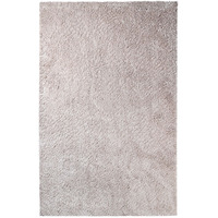 4' X 6' Beige Shag Stain Resistant Area Rug
