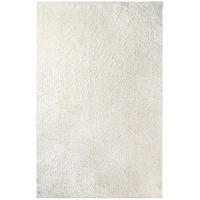 5' X 8' Ivory Shag Stain Resistant Area Rug