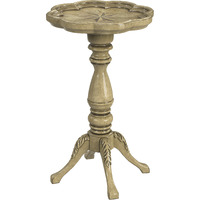 20"" Beige Manufactured Wood Round End Table
