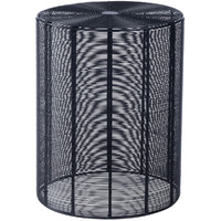 18"" Black Round Wire End End Table