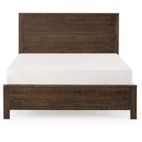 Dark Brown Solid Wood Twin Bed Frame
