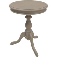 25"" Taupe Gray Manufactured Wood Round End Table