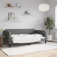 Vidaxl Day Bed Dark Gray 39.4""X74.8"" Fabric
