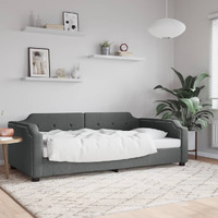 Vidaxl Day Bed Dark Gray 39.4""X74.8"" Fabric