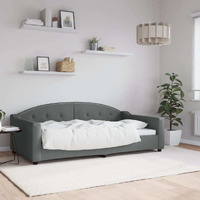 Vidaxl Day Bed Dark Gray 39.4""X74.8"" Fabric